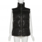 Fashion Stand Collar Street Sleeveless Loose Jacket Padded Jacket Top K22Y20043