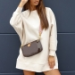 Comfortable and casual autumn and winter solid color round neck long-sleeved sweater QX013