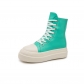 Candy color thick soled high casual shoes High top shoes Women's large personalized fashion shoes S685230795241