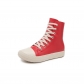 Simple high top shoes for men and women lovers Thick soled canvas shoes Versatile casual shoes PT5919-2