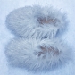 Beach like wool warm women's cotton slippers snow boots QTM0999