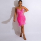 Scalded Feather Dress CQK2601