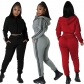 Fashion casual hoodie suit solid two-piece set FE258
