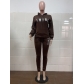 Fashion casual plush sweater two-piece hoodie sports suit GH122