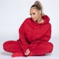Long sleeve thickened hooded sweater sportswear casual suit M7706