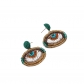 Fashion Trends Devil's Eye Earrings Hand woven Rice Beads Jewelry Earrings E47