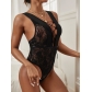 Sexy lingerie sexy lace strap perspective backless seductive jumpsuit YD1770