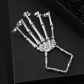Fashion Personality Punk Skull Hand Bone Versatile Five finger Ring Bracelet Adjustable One piece Chain sku5877