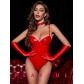High grade sexy lingerie women's patent leather one-piece dress women's sexy temptation uniform pure desire passion clothes in bed SH118