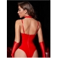 High grade sexy lingerie women's patent leather one-piece dress women's sexy temptation uniform pure desire passion clothes in bed SH118
