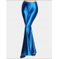 PU leggings fashion tight women's trousers bright leather flared trousers trousers LS202035