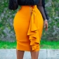 Fashion bag hip sexy slim zipper large skirt D315