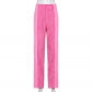 Straight pants Loose color matching casual pants Solid corduroy pants TS2058