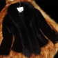 Fox fur collar slim fur coat women's short rex rabbit hair imitation mink hair imitation fur coat M588794109367