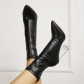 High heel short boots pointy toe Korean version thin Martin boots large elastic single boots PL0361
