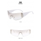 Frameless one-piece sunglasses Five pointed star sunglasses Spice girls sports glasses KD20919