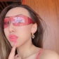 Frameless one-piece sunglasses Five pointed star sunglasses Spice girls sports glasses KD20919