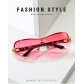 Frameless couple sunglasses fashionable double ring decorative net red glasses one-piece sunglasses MN919