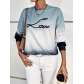 Fashion long sleeve gradient casual sweater Y3411
