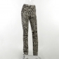 Spice Girl Zebra Pattern Wool Texture Pants Fashion Versatile Casual Pants YJ22454