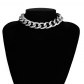 Simple and exaggerated, thick chain necklace, antique chain, single-layer, versatile necklace C2328