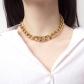 Simple and exaggerated, thick chain necklace, antique chain, single-layer, versatile necklace C2328