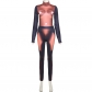 Fashion printed slim round neck top high waist leggings suit K22S22026