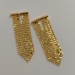 Exaggerate fashion 18K gold jewelry Sparkling tassel metal earrings s925 silver needle earrings K151