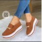 Oversized women's sports single shoes Women's flat thick soled casual shoes S677962759372