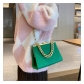 Fashionable stone grain chain portable small square bag, foreign style, versatile one shoulder messenger bag B1122