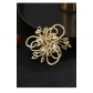 High grade natural fritillaria flowers leaves brooch fashion luxury high-end corsage coat suit accessories H1-9