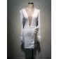 Mesh Panel Feather Decorative Slim Dress JLX1974