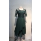 Chiffon Splice Lace Hollow Long Dress Bridesmaid Evening Dress Women's Dress JLX800
