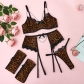 Mesh Mosaic Eyelash Lace Chain Bowknot Waist Closure Funny Underwear MDN20154