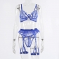 Lace with chain and hanging grid perspective fun suit MDN21553