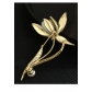 Luxury Hotan Jade brooch High grade pearl magnolia corsage clothing accessories Elegant pin H5-4