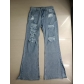 Trendy Pants Washed Slight Rags Women's Jeans JRM58012