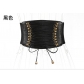 Super wide waist closure women's belt wholesale fashion elastic fringe wide belt decorative skirt accessories Y635