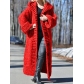 Hooded cardigan loose knit long coat C659526610350