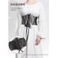 Fashion Wide Lace Waist Cover Women's Versatile Dress Top Decorative Belt Elastic Belt X657181042593