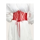 Fashion Wide Lace Waist Cover Women's Versatile Dress Top Decorative Belt Elastic Belt X657181042593