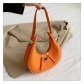 Vintage fashion handbag texture litchi pattern crescent bag simple armpit bag shoulder bag GH685013815589