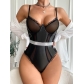 Mesh Nightclub Spice Girl Perspective Dress Bodysuit Sexy Fun Set MDN23400
