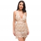 Nightclub Mystery Backless Sequins Dress A182