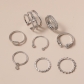 Diamond set open ring 8-piece personality set ring ring ring forefinger joint tail ring sku5183