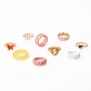 Personalized trend worn open adjustable love ring forefinger ring sku5686