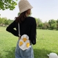 Cartoon duck women's bag women's satchel fashionable color contrast single shoulder messenger bag CF19213