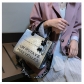 Matte women's bag, doll decoration, women's handbag, large capacity messenger bag CF251931