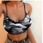 Digital printing sexy hot girl camouflage suspender ultra-short vest QX019