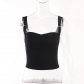 Temperament waistband Spicy Girls open back top short open navel versatile sling vest XY22177